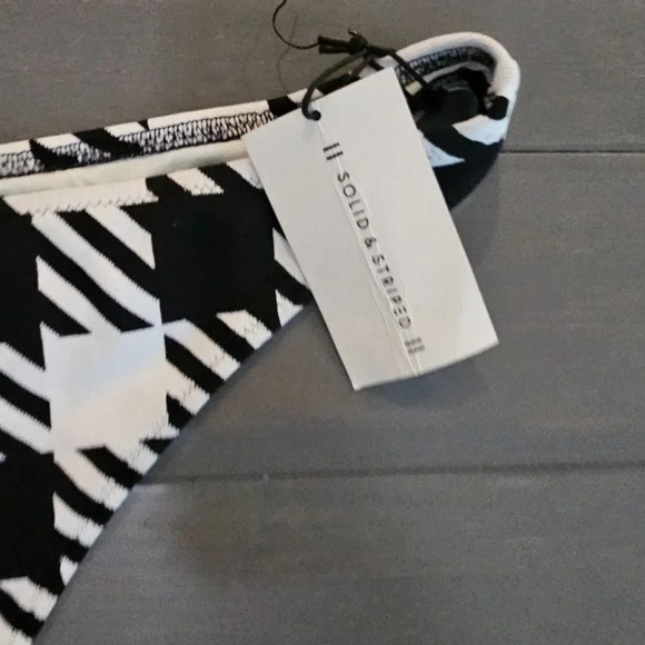 Solid & Striped Women's Black Gingham The Eva Bikini Bottom Size XL - Picture 11 of 12